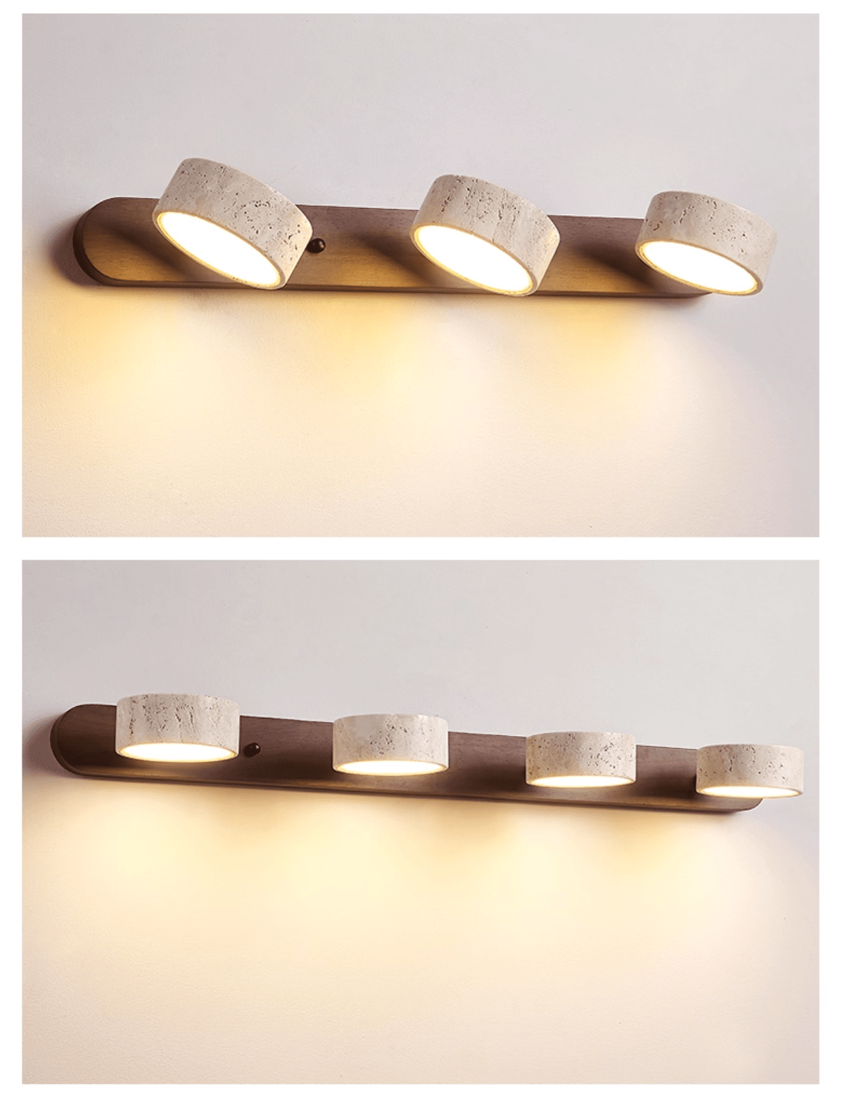 Travertine Duo Wall Light