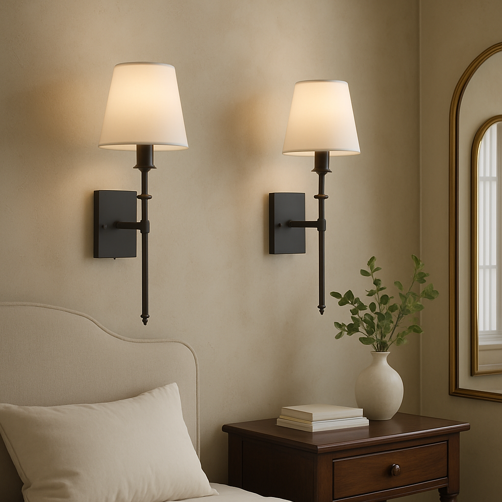 (2-Pack) Rechargeable Wireless Wall Light