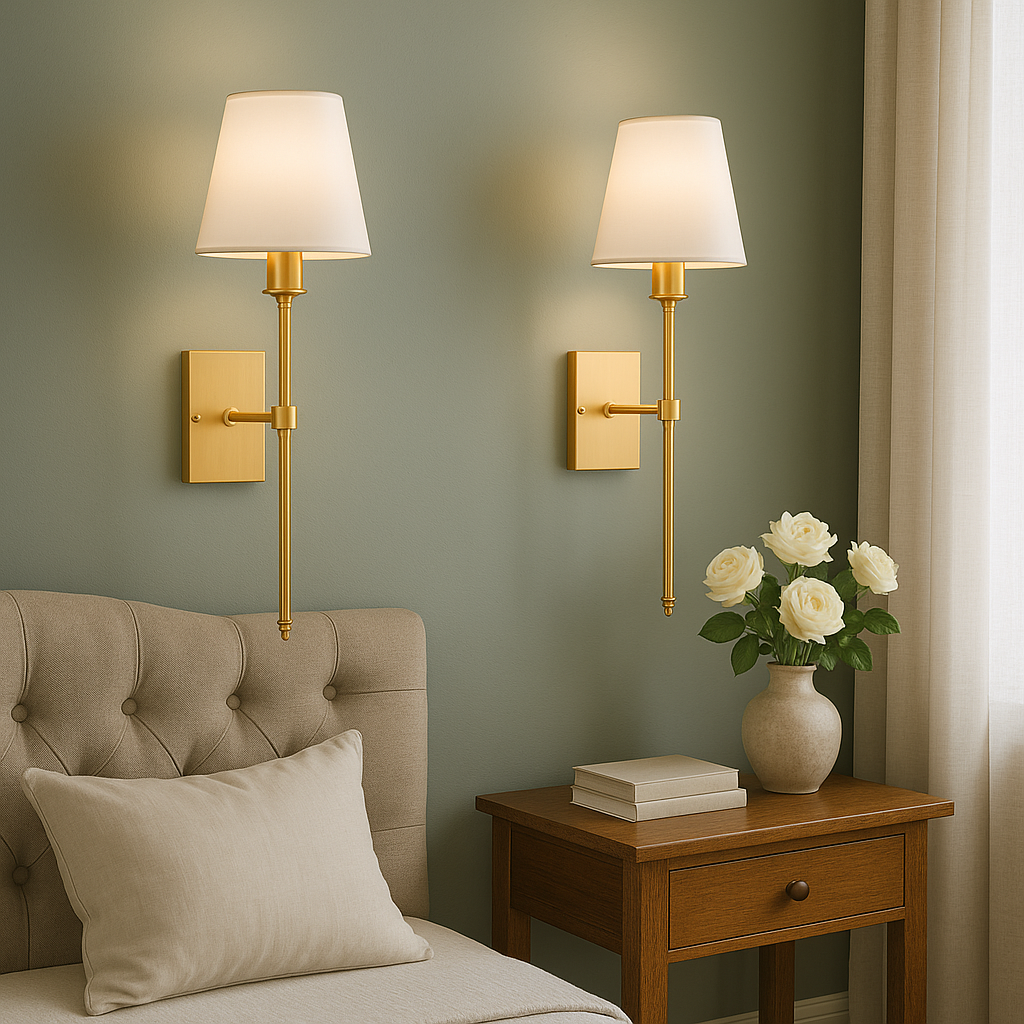 (2-Pack) Rechargeable Wireless Wall Light