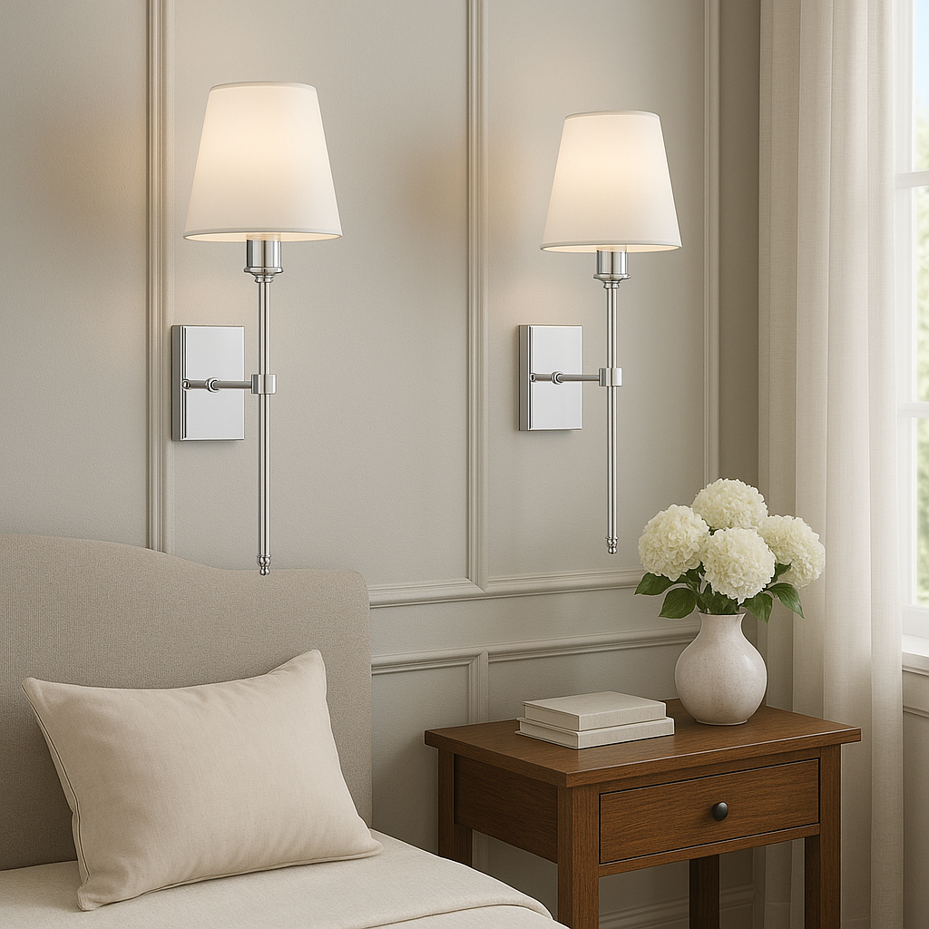 (2-Pack) Rechargeable Wireless Wall Light