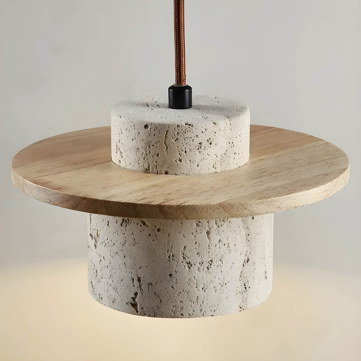Travertine Stone Pendant Light