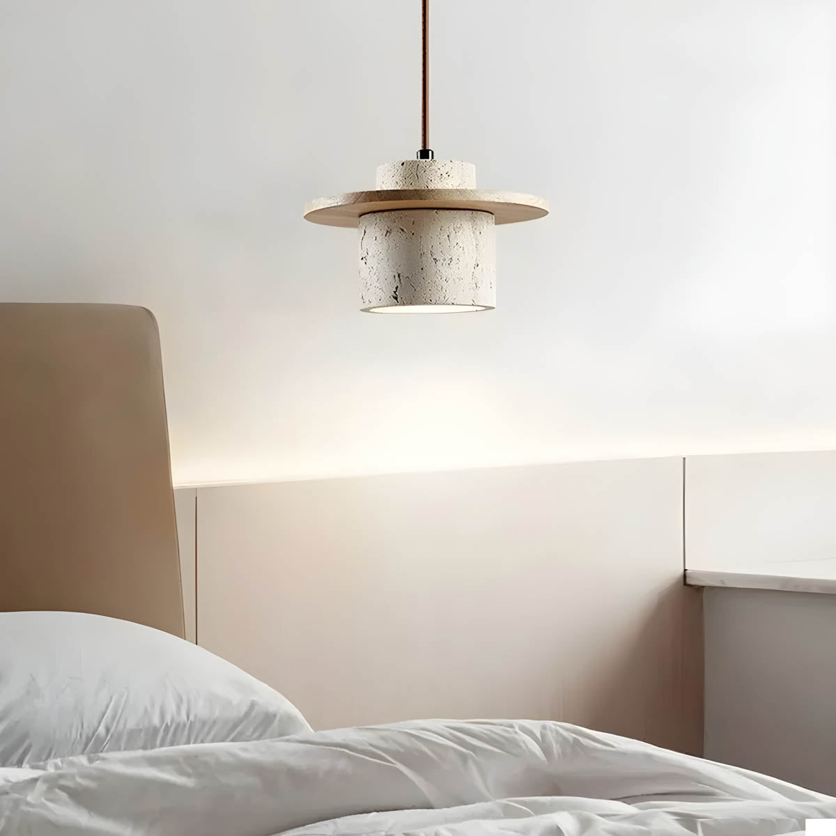 Travertine Stone Pendant Light