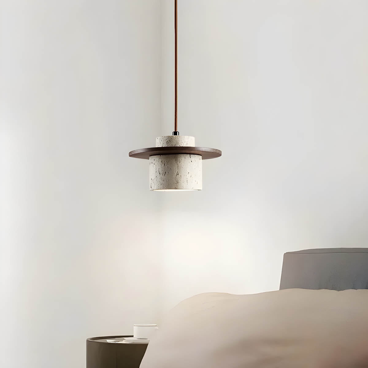 Travertine Stone Pendant Light
