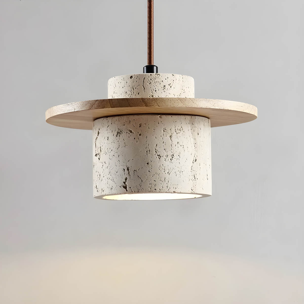 Travertine Stone Pendant Light
