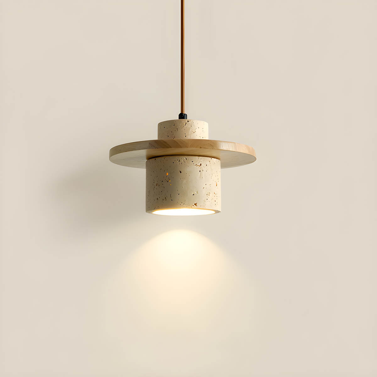 Travertine Stone Pendant Light