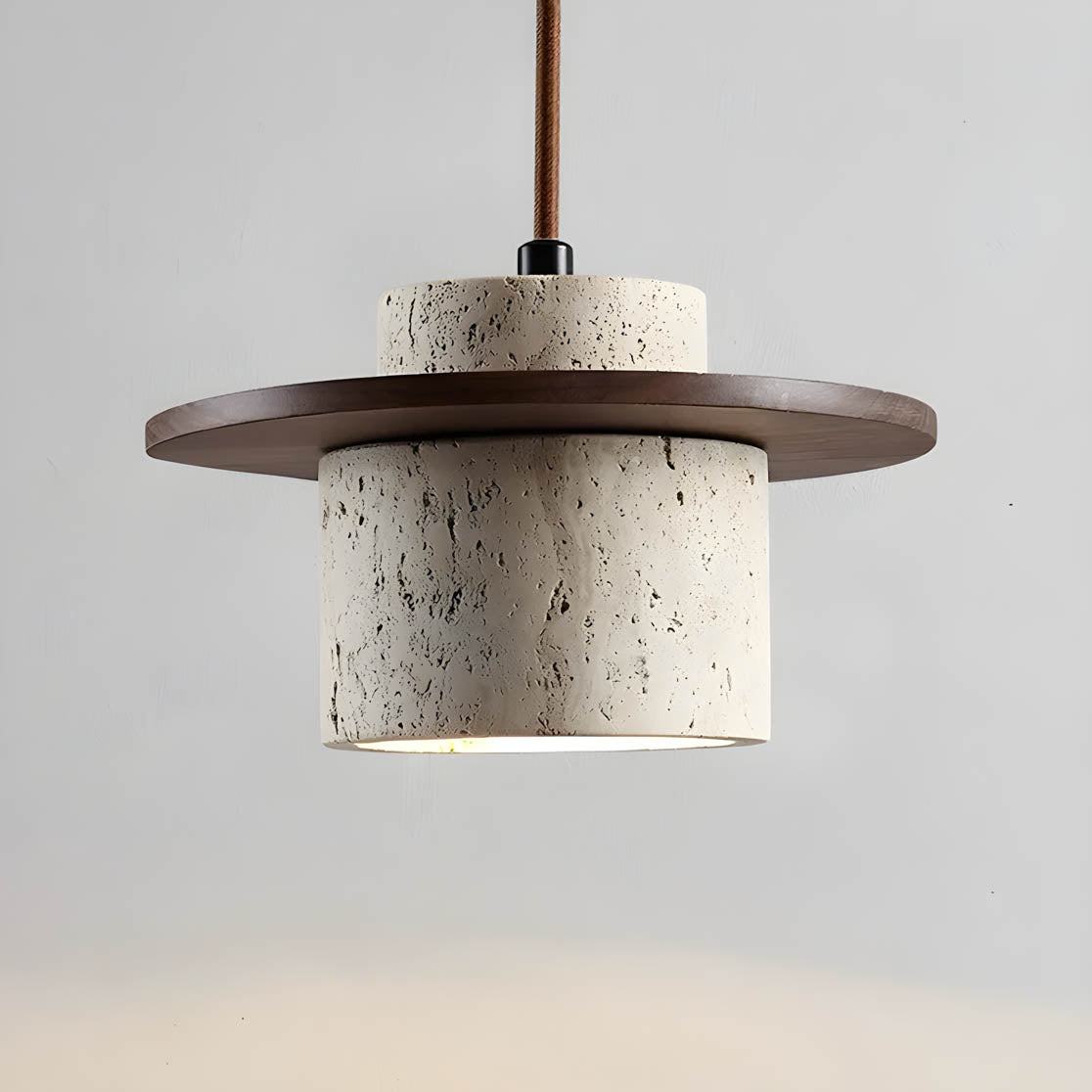 Travertine Stone Pendant Light