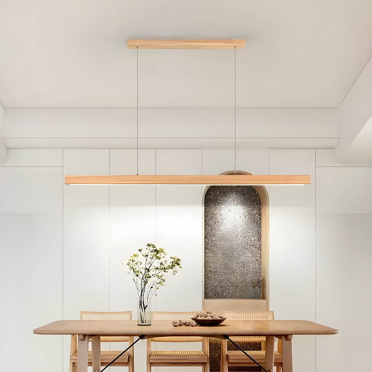 Wood Bar Pendant Light