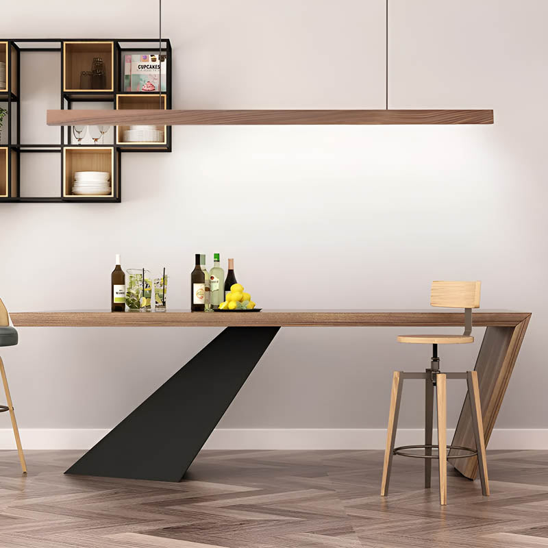 Wood Bar Pendant Light