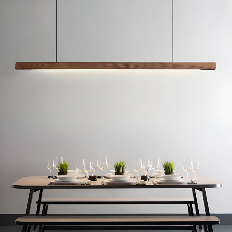 Wood Bar Pendant Light