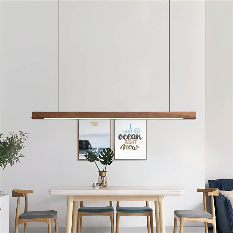 Wood Bar Pendant Light