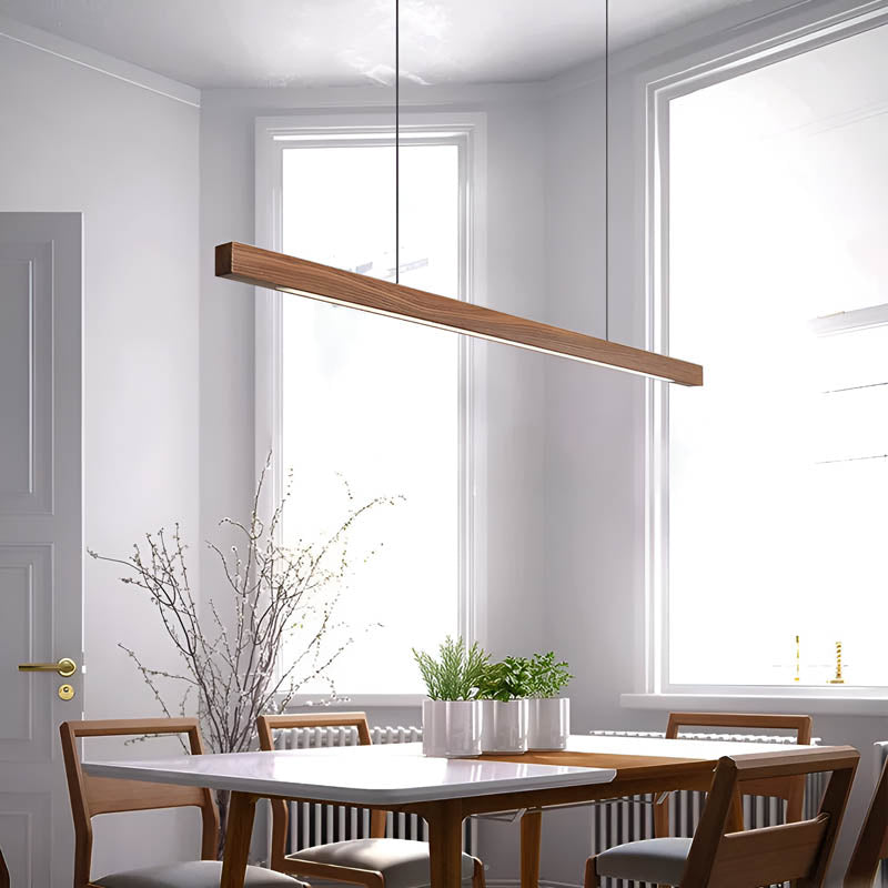 Wood Bar Pendant Light
