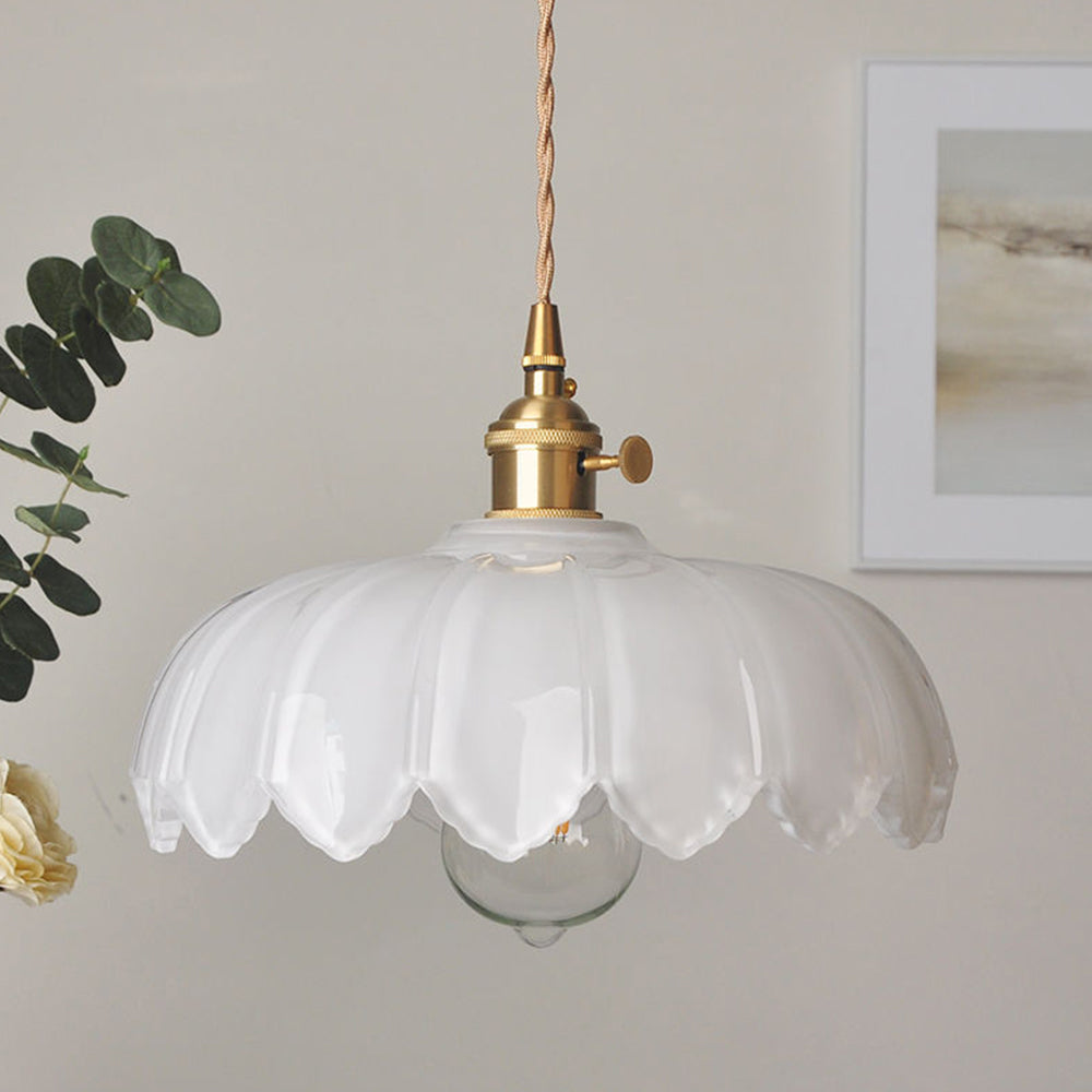 Vintage Glass Pendant Light