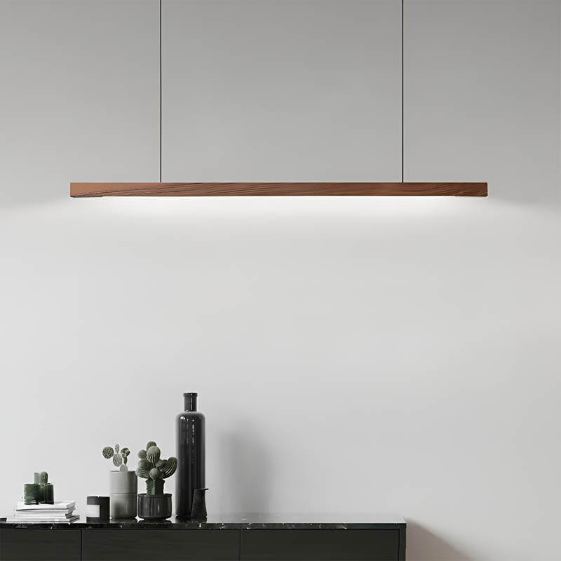 Wood Bar Pendant Light