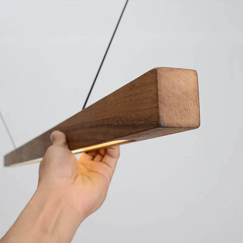Wood Bar Pendant Light